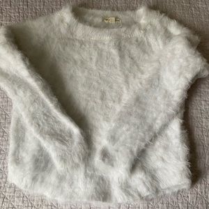 Tucker + Tate from Nordstrom, gorgeous white fuzzy sweater Girls Size L 10/12.